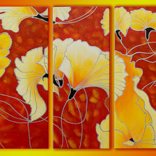 Схема вышивки «триптих»