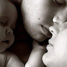 Схема вышивки «семья, ребенок, счастье, мама, папа»