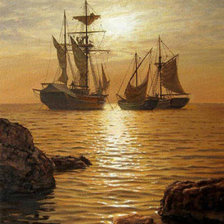 Схема вышивки «Закат»