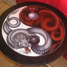 Схема вышивки «Инь и Янь»