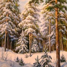 Схема вышивки «зима»