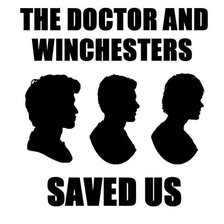 Схема вышивки «Доктор и винчестеры спасли нас»