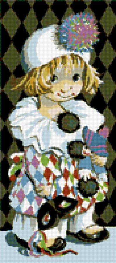 арлекин - дети., гаврош - предпросмотр