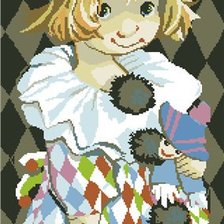 Схема вышивки «арлекин»