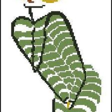 Схема вышивки «Девушка»