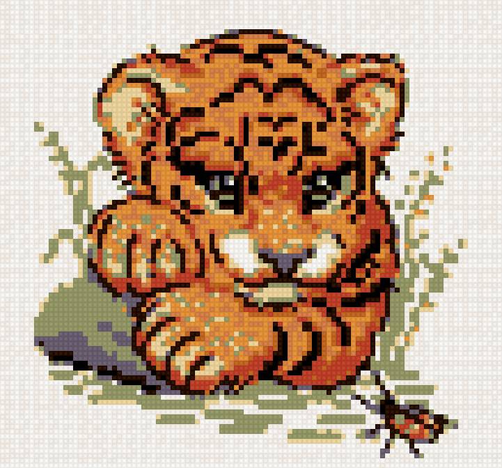 тигрёнок - тигры - предпросмотр