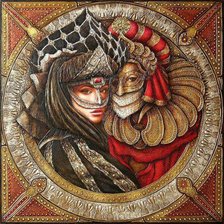 Схема вышивки «венецианский карнавал»