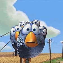 Схема вышивки «воробьи»