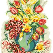 Схема вышивки «Весенний букет»