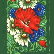 Схема вышивки «Цветочное панно»