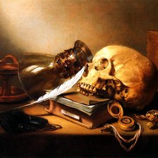 Схема вышивки «Череп»