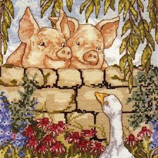 Схема вышивки «хрюни»