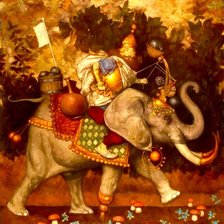 Схема вышивки «боевой слон»