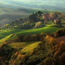 Схема вышивки «пейзаж»