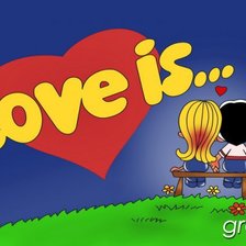 Схема вышивки «Любовь это...»