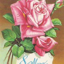 Схема вышивки «С ПРАЗДНИКОМ 8 МАРТА»