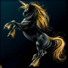 Схема вышивки «единорог»