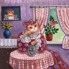 Кошка у окошка...