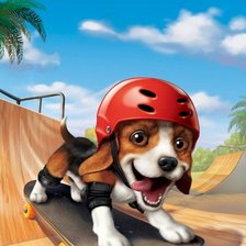 Схема вышивки «Собачка»