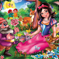 Схема вышивки «белоснежка»