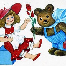 Схема вышивки «С ПРАЗДНИКОМ 8 МАРТА»