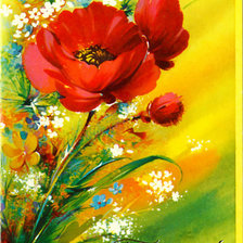 Схема вышивки «С ПРАЗДНИКОМ 8 МАРТА»