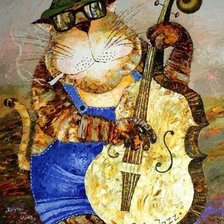 Схема вышивки «кот»