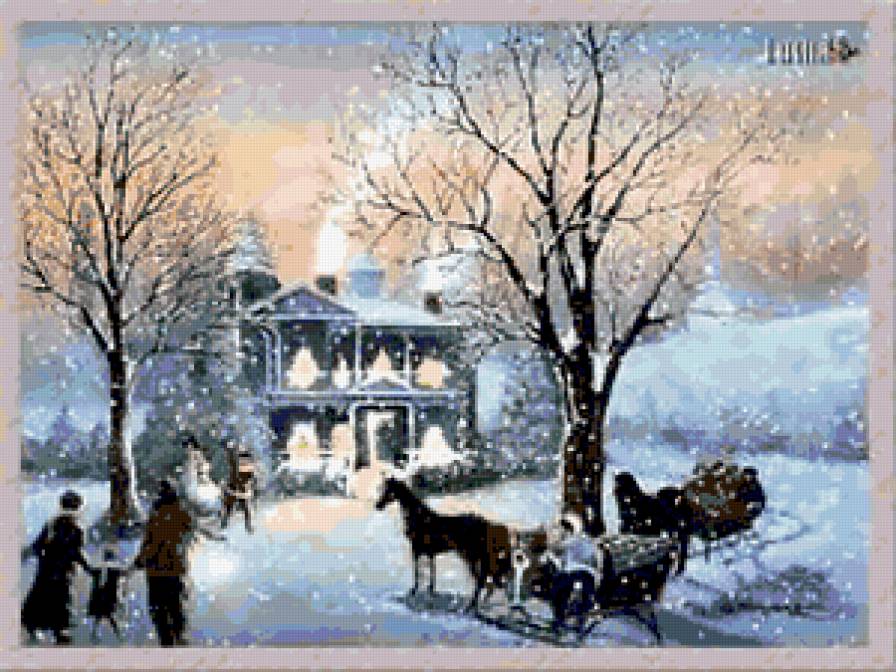 Зима. - природа, зима, пейзаж - предпросмотр