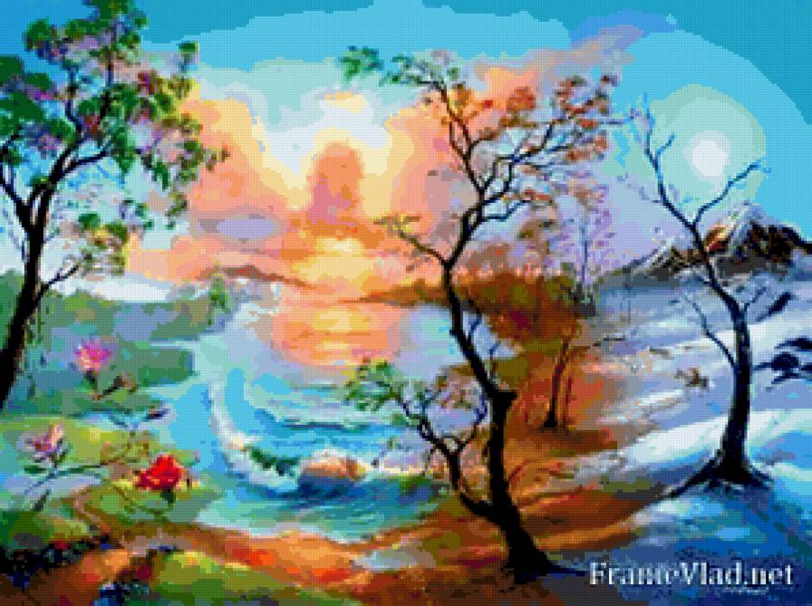 Времена года. - пейзаж, природа - предпросмотр