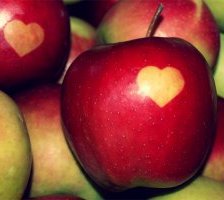 Схема вышивки «яблоки»