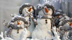 Семейка снеговичков. - зима, снеговик, детское - оригинал