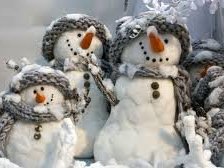 Схема вышивки «Семейка снеговичков.»