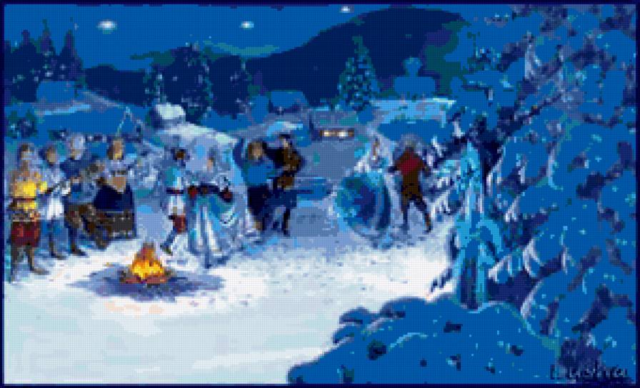 Зимний праздник. - природа, пейзаж, зима - предпросмотр