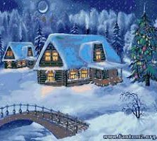 Схема вышивки «Зима.»