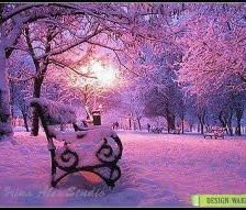 Схема вышивки «Зимний парк.»