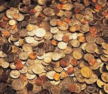 Схема вышивки «монеты»