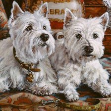 Схема вышивки «Сладкая парочка»