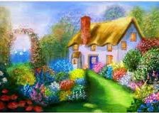 Схема вышивки «Домик.»