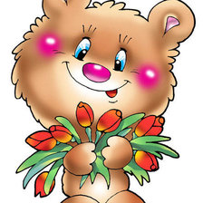 Схема вышивки «мишутка»