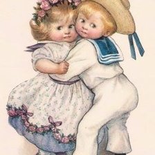 Схема вышивки «брат и сестра»