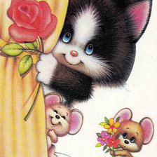 Схема вышивки «кошки мышки»
