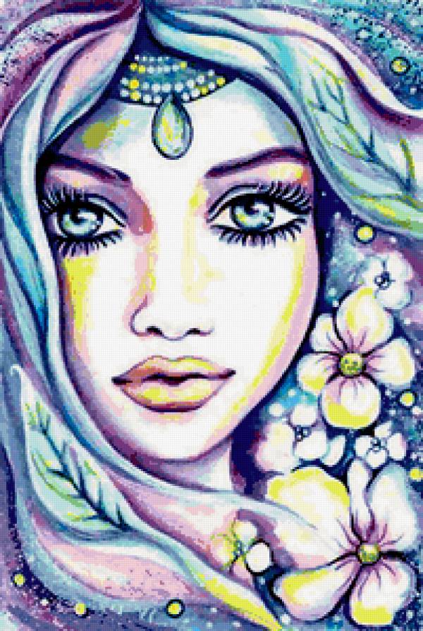 восточная красавица - красавица. дама. девушка - предпросмотр