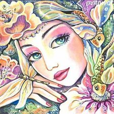 Схема вышивки «восточная красавица»