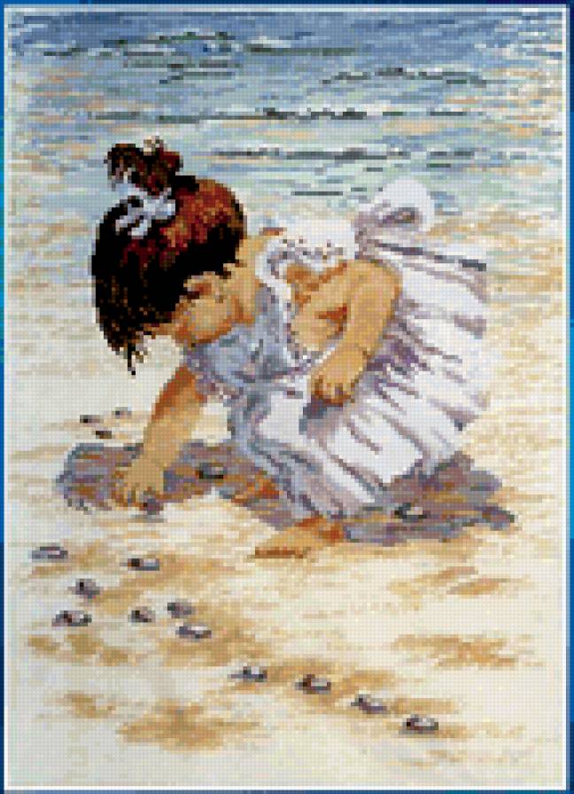 девочка у моря - дети, море - предпросмотр