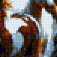 Предпросмотр схемы вышивки «табун у водопада» (№249714)