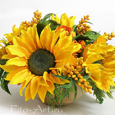 Схема вышивки «подсолнухи»