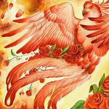 Схема вышивки «Птица "счастья"»