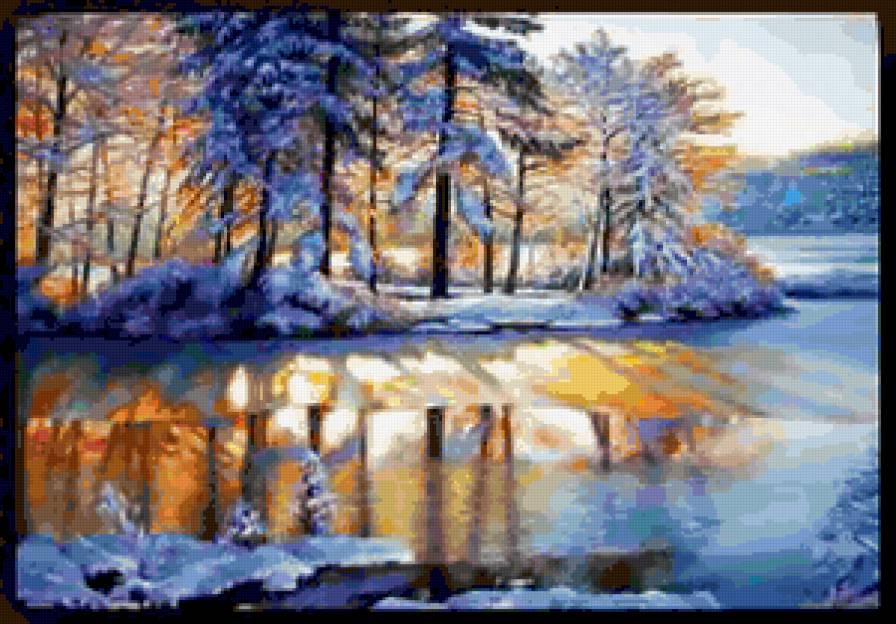 №249970 - пейзаж, зима, природа, река - предпросмотр