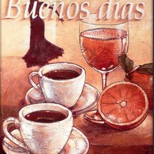 Схема вышивки «Доброе утро.Кофе и апельсин»