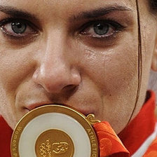 Схема вышивки «Елена Исинбаева»